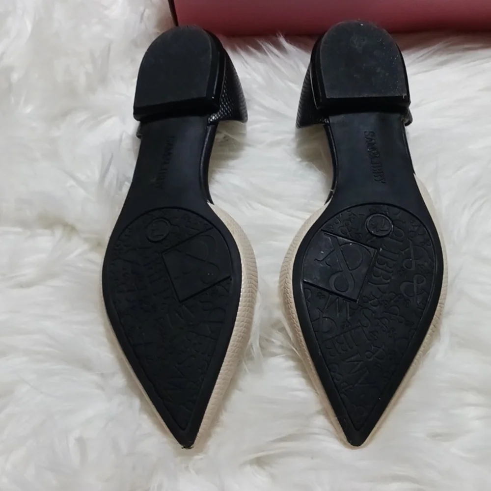 Sam& Libby 7.5 fawn/black flats